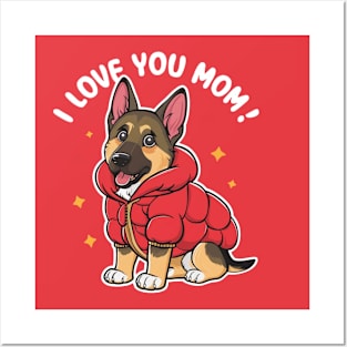 HAPPY MOTHER'S DAY. German Shepherd LOVERS Posters and Art